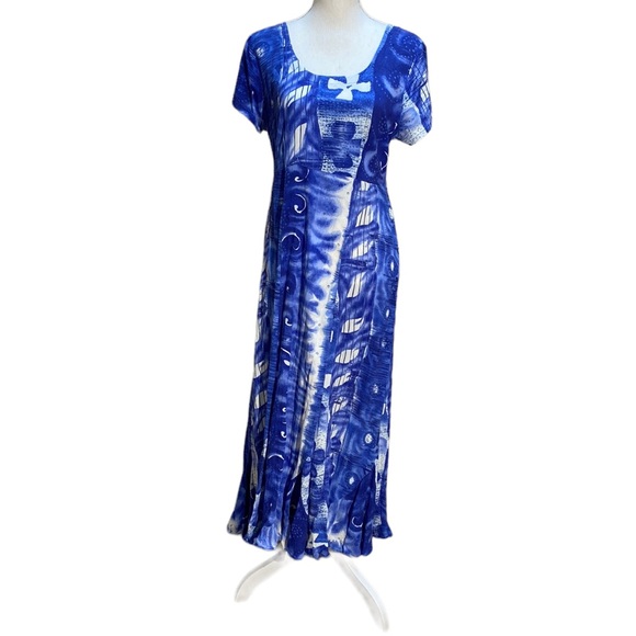 Jams World Dresses Jams World Vintage Maxi Ruffled Art Dress Size